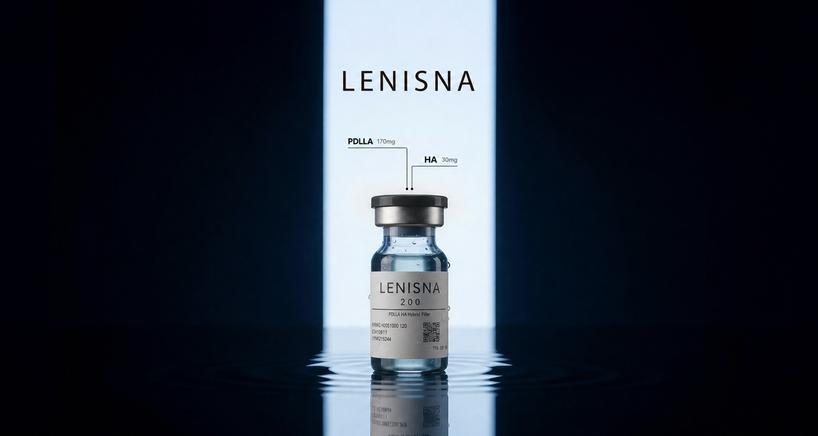Lenisna 200 collagen stimulator bottle