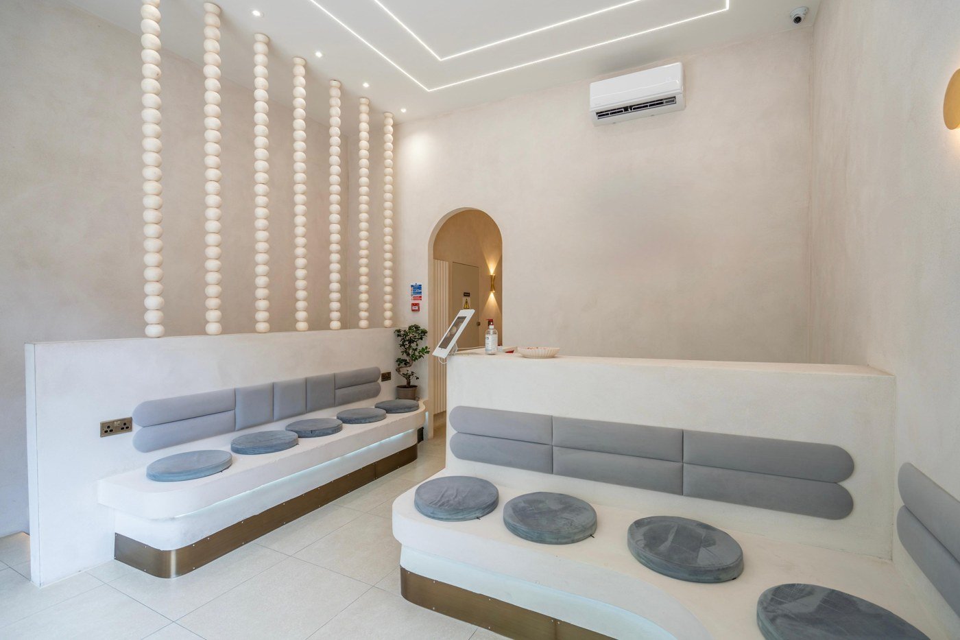Reception and waiting area inside London Finsbury Clinic