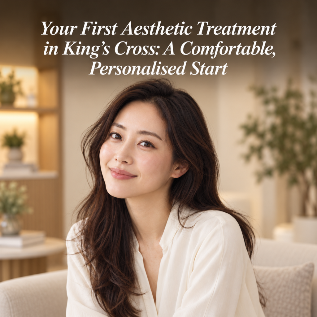 Your First Aesthetic Treatment in King’s Cross: A Comfortable, Personalised Start — warm editorial portrait
